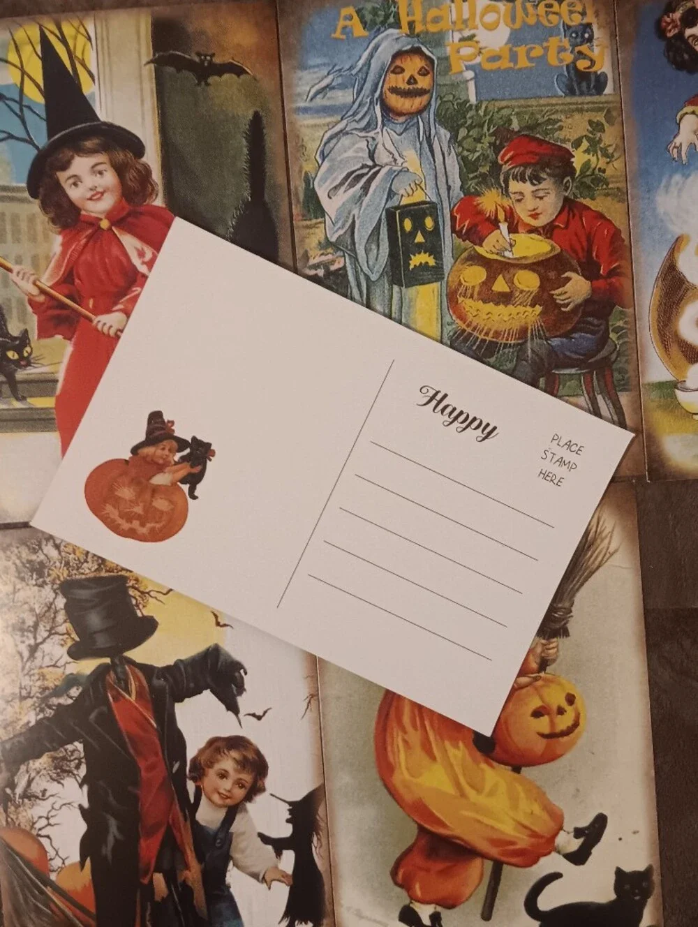 N/A halloween postcard